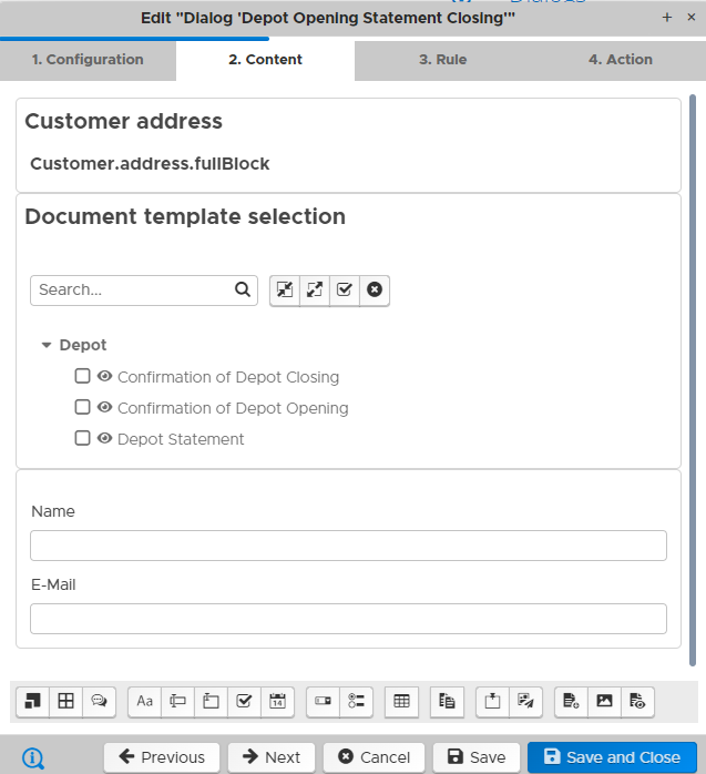 Docucom Dialogs